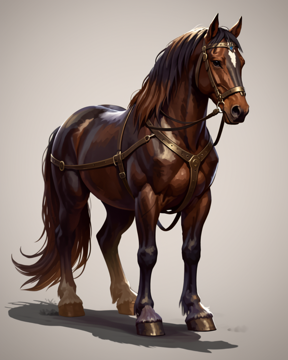 Horse, Medium Warhorse